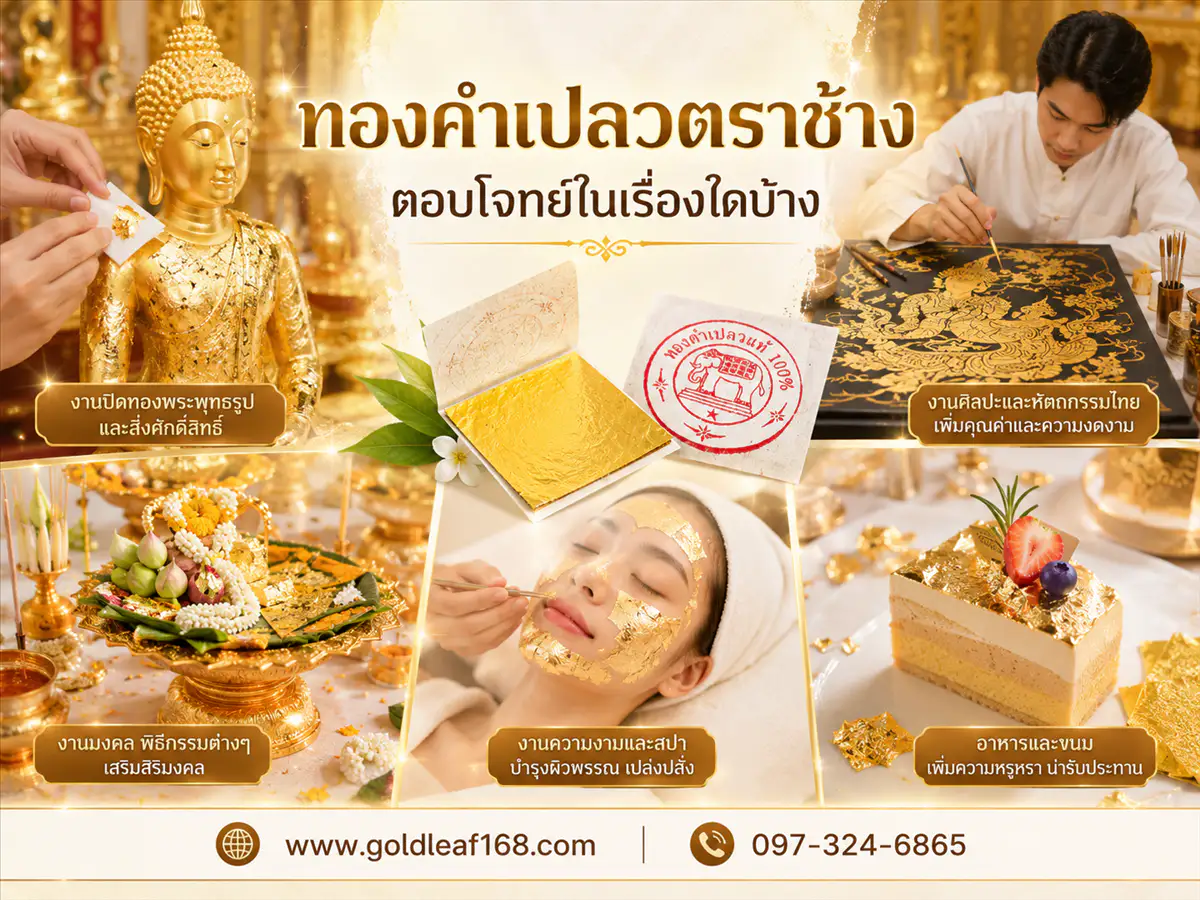 ทองคำเปลวตราช้าง เหมาะกับใครบ้าง